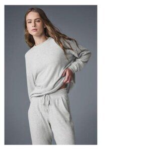 Alo Yoga Soho Pullover In Athletic Heather Gray Size Small - Worn Once